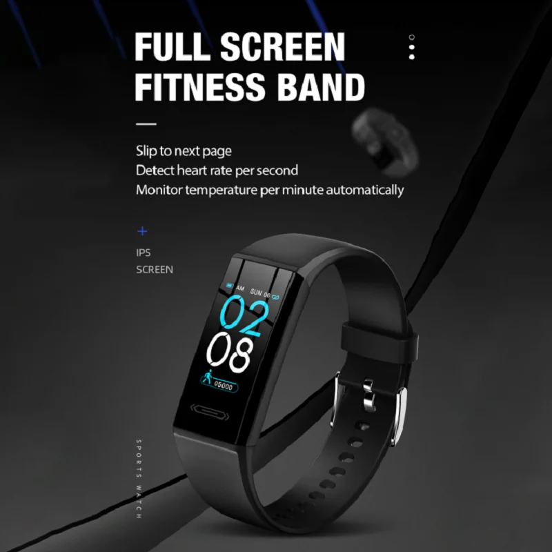 1 шт. умные часы-браслет с измерением пульса и давления | Электроника