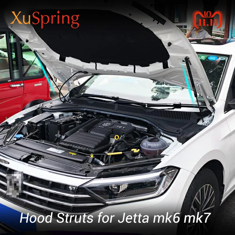 Для VW Jetta 2011- MK6 MKK7 A6 A7 Автомобильный ремонт Передняя вытяжка подъем двигателя Поддержка Гидравлический шток пружинная ударная стойка