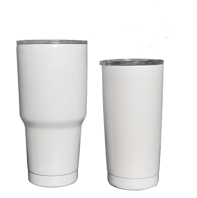 (Pack of 30) 12oz White Classic Sublimation Wine Tumbler