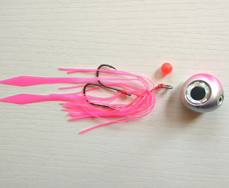 200 г/150 г/120 г/100 г/80 г/60 г/40 г Kabura Pesca Slider Snapper/Sea bream Jig head с юбкой свинец джиг приманка - Цвет: 135g pink 1pc