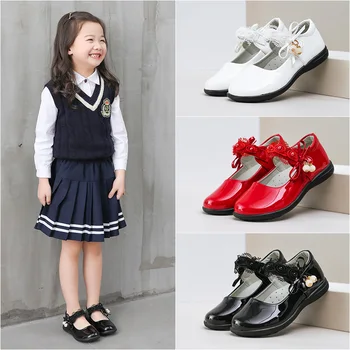 girls formal black shoes