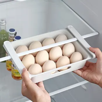 

New Storage Box Racks Kitchen Refrigerator Food Egg Storage Box Rack Drawer Shelf Kitchen Organizer Boxes Drop Shipping