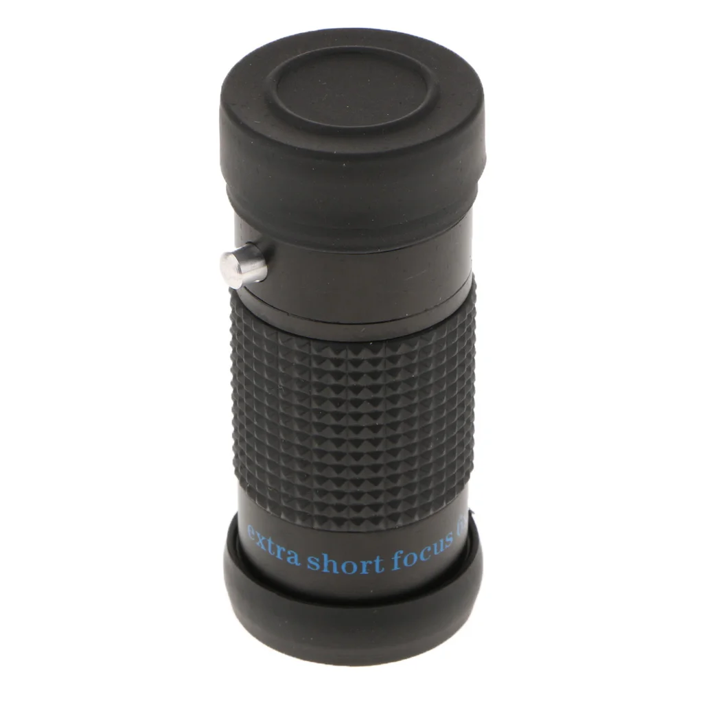 Extra Short Focus 6x16 Waterproof Mini Monocular Typoscope Microscope with Lens Cap Cover Strap and Pouch