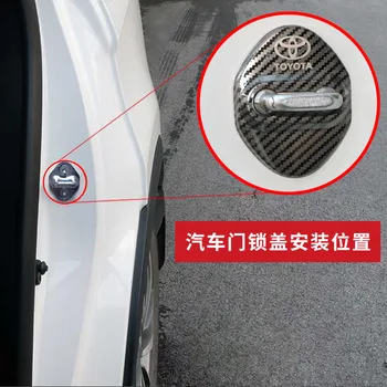 

4pcs NEW Car Styling door lock protective cover For Toyota Corolla Camry Avensis Rav4 Yaris Auris Prius trd Car Accessories