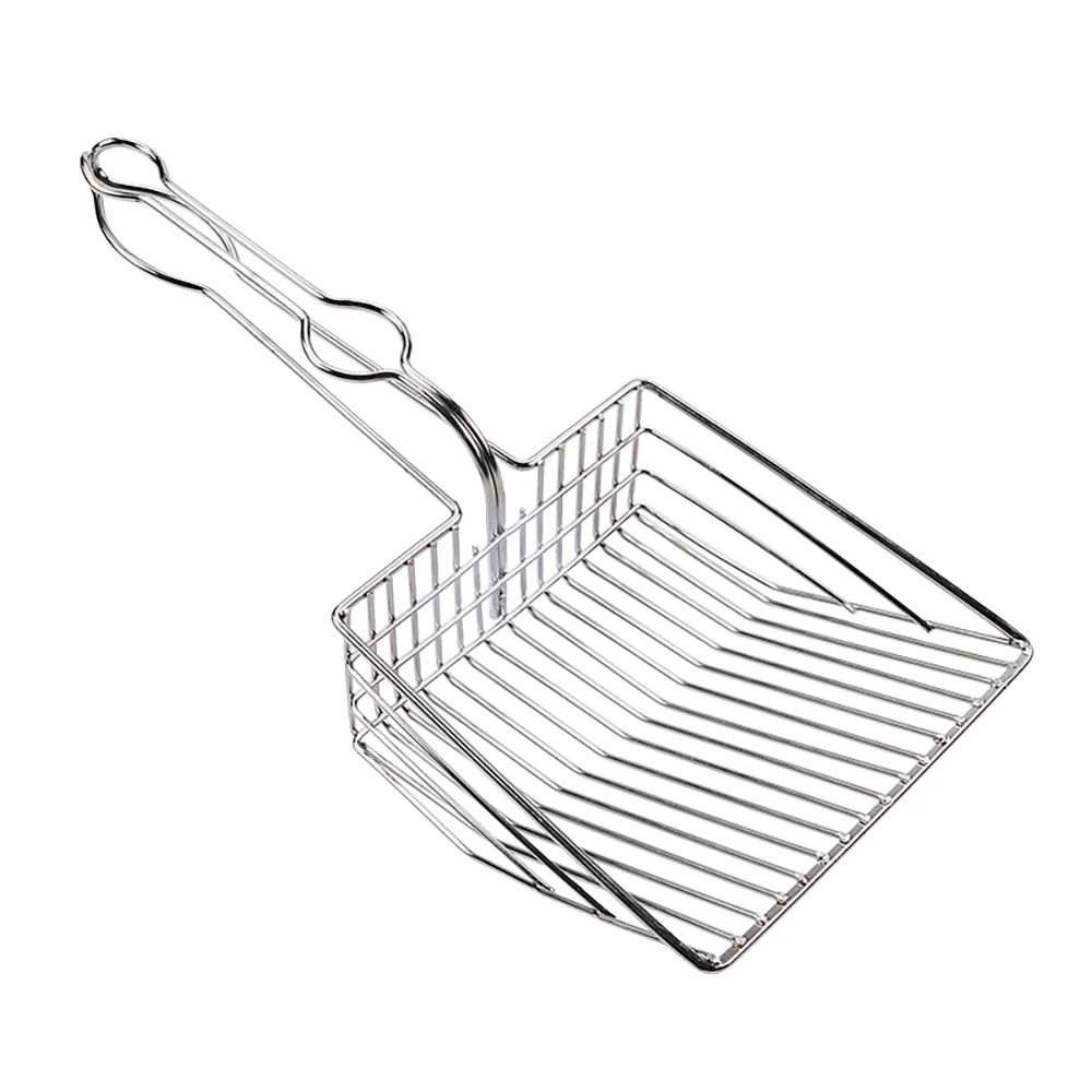 Металлический животное корма Совок Лопатка из нержавеющей стали для кошачьих наполнителей ковшей для просеиватель для домашних животных моющие средства инструменты для домашних животных