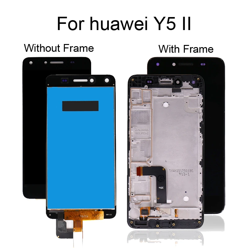 Дисплей для huawei Y5 II ЖК сенсорный экран дигитайзер для huawei Y5 II экран CUN U29 L21 L01 L02 L03 L22 L23 L33 ЖК с рамкой