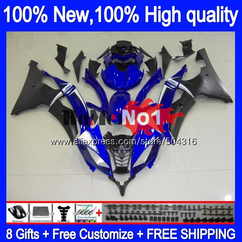 YZF-R6 для YAMAHA YZF R6 YZF-600 YZF 600 R 6 43MC. 38 цвет: черный, синий YZF600 YZFR6 2008 2013 08 13, 14, 15, 16 лет обтекатели