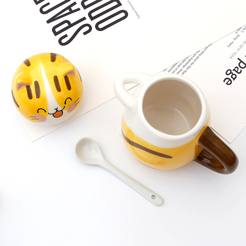 Cat Mug With Spoon