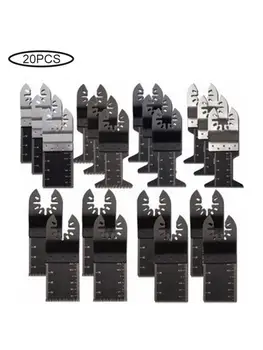 

20PCS Multi-functional Oscillating Saw Cutters Universal Oscillating Tool Cutters Set Woodworking Saw Cutters