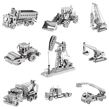 

Engineering Car Heavy Machinery 3D Metal Puzzles Mining Truck Laser Cut Manual Jigsaw Kits Adults Children Educational Gifts