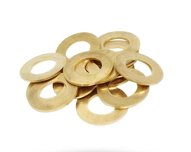 20/100pcs M2 M2.5 M3 M4 M5 M6 M8 M10 M12 GB97 DIN125 Solid Brass Copper Flat Washer Plain Gasket Pad High Quality | Обустройство дома