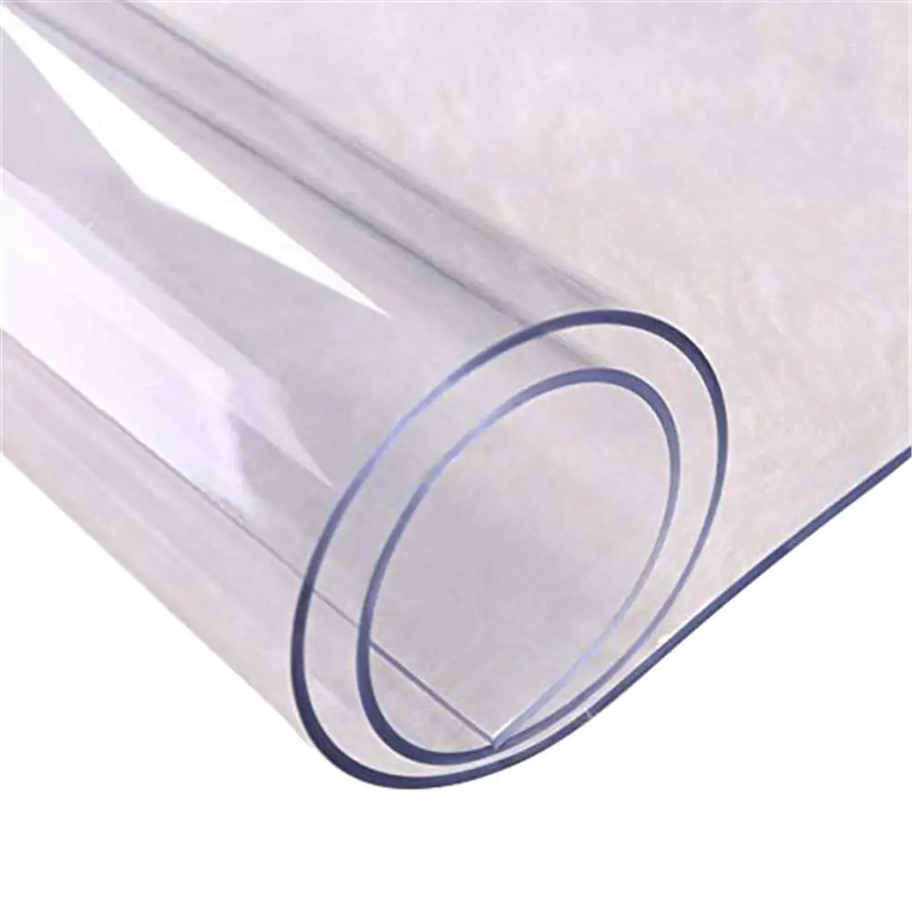 

Transparent PVC Tablecloth Waterproof Round Tablecloth Scratch-resistant Oil-proof Desktop Protective Cover Quick Delivery