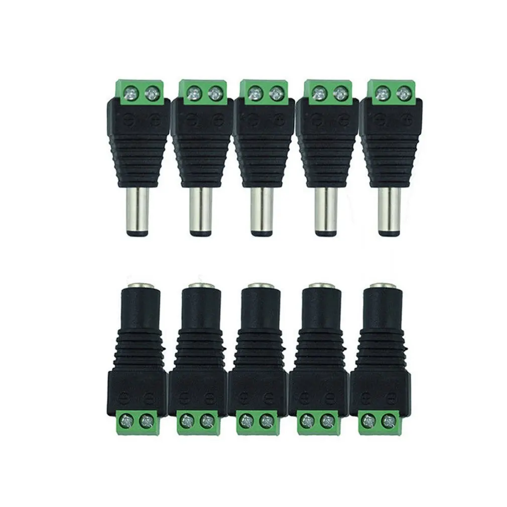 10 пар(20шт) Коаксиальный Cat5 к BNC DC Штекерный соединитель гнездовой разъем переменного тока Переходник Av BNC UTP для видео системы наблюдений Balun