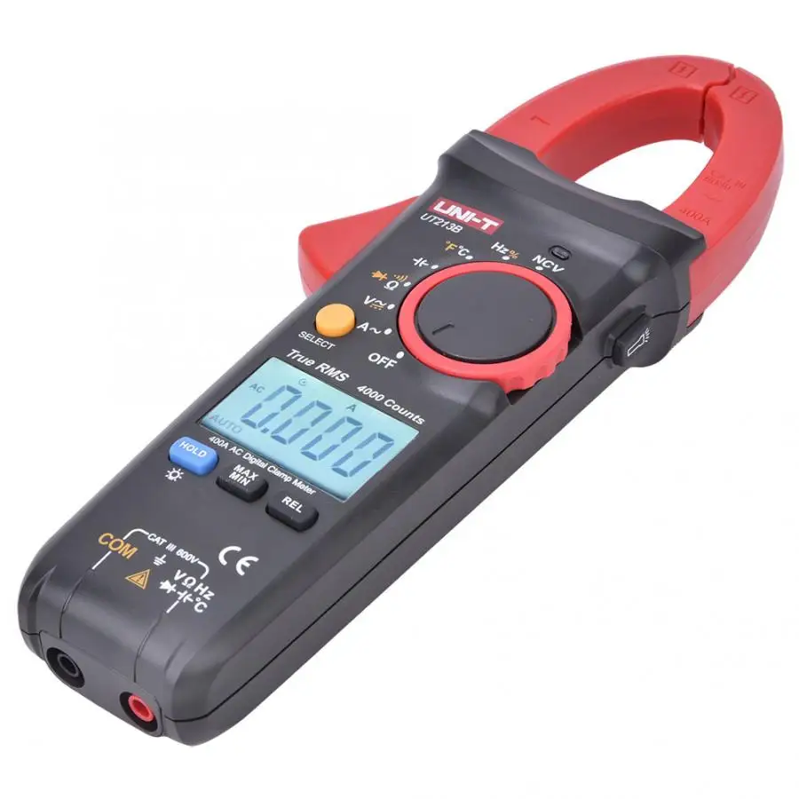 UNI-T UT213B 400A lcd True RMS цифровой зажим ручной мультиметр AC DC Напряжение измеритель тока Ампер клещи