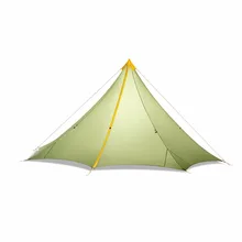 

Knot 860g Ultralight Camping Rodless Pyramid Tent 4-8 Person Large Tarp 20D Nylon Both Sides Silicon Coating Outdoor Hikeburger