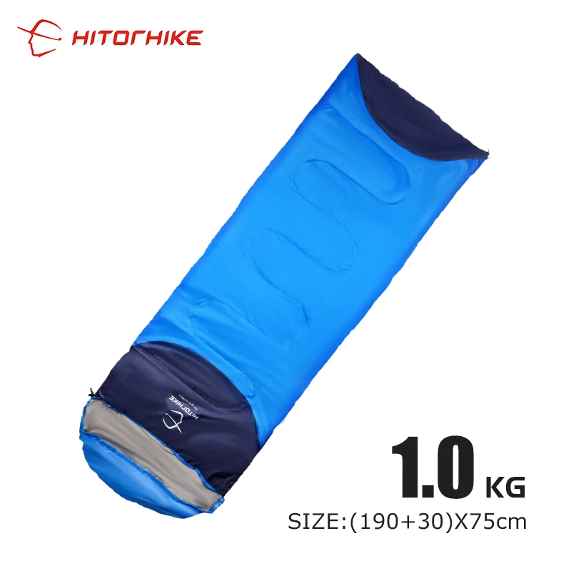 Цвет: желтый HITORHIKE спальный мешок для кемпинга, легкий 4 сезона теплый и холодный конверт, спальный мешок для путешествий на открытом воздухе - Цвет: Цвет: желтый