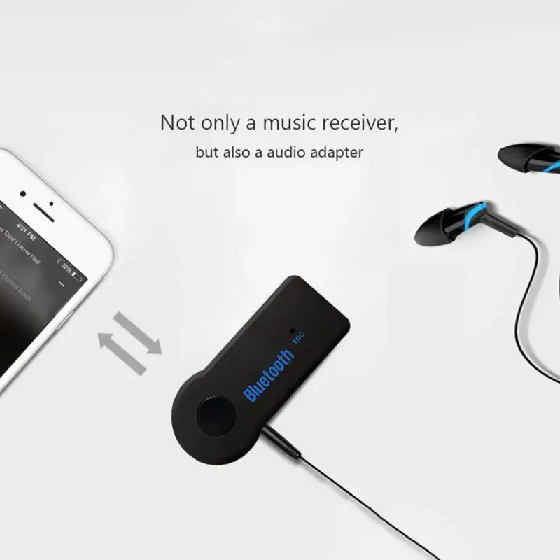 Беспроводной Bluetooth приемник передатчик адаптер громкой связи Мини Размер переноски 3,5 мм разъем для автомобиля Музыка наушники ресивер