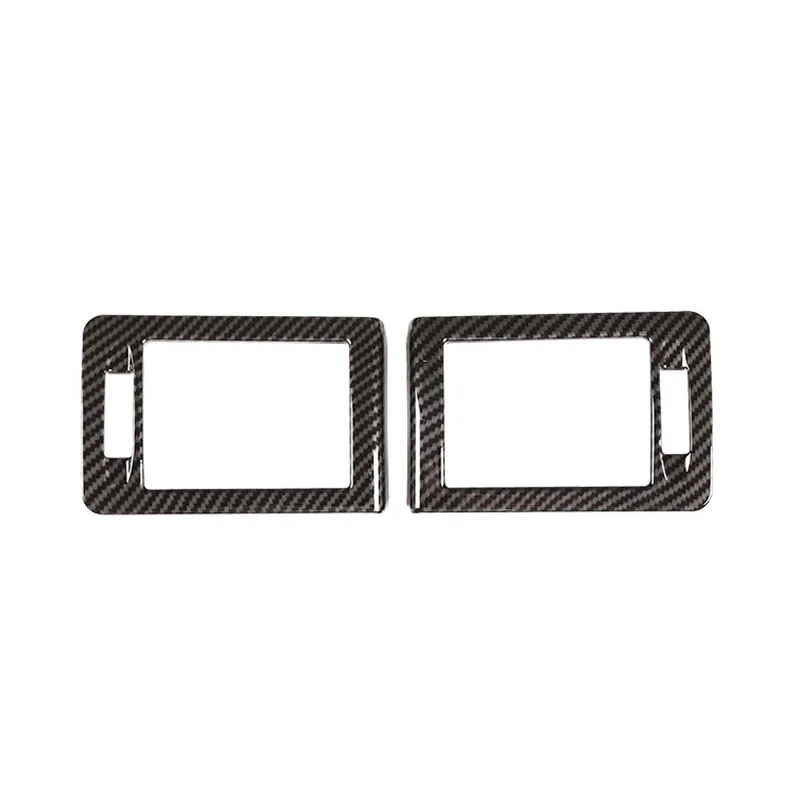 Carbon Fiber Color Автомобильный Стайлинг центральная консоль с обеих сторон кондиционер вентиляционная рамка декоративная наклейка Накладка для Mercedes Benz C Class W204 2007-10 - Название цвета: Carbon Fiber Color