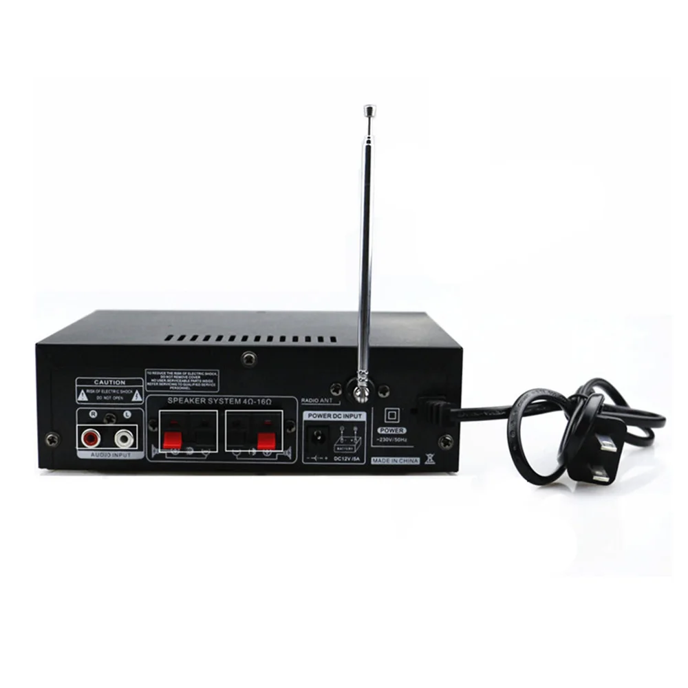 Домашние усилители аудио Bluetooth Сабвуфер FM SD Мини HIFI Усилители мощности для автомобиля домашний кинотеатр звуковая система ЕС/США