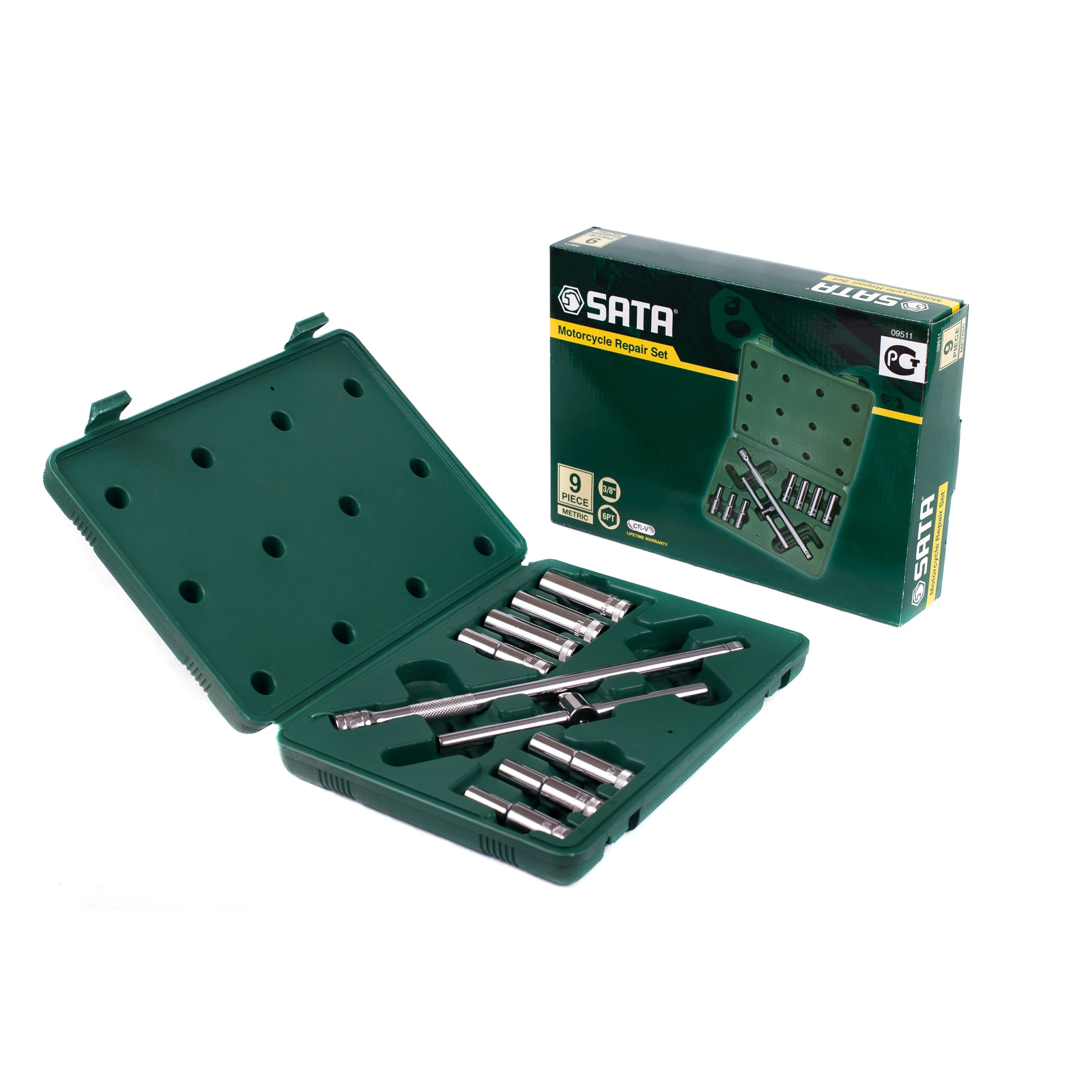 Набор инструментов Sata 3/8" 9 предметов, S09511
