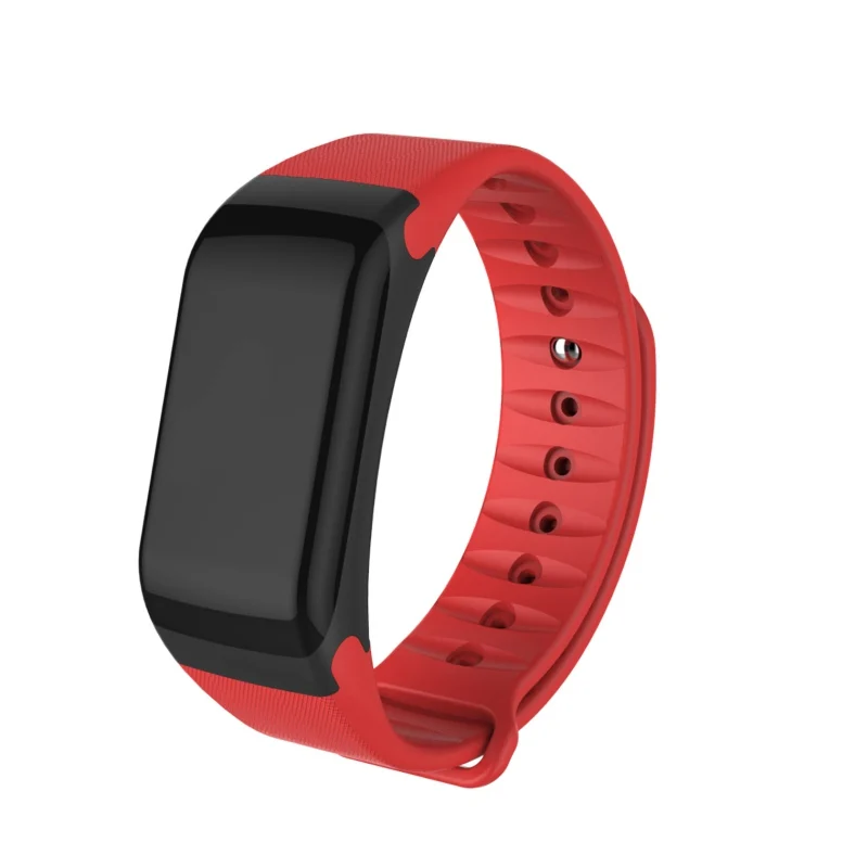 Фитнес-трекер модный браслет монитор сердечного ритма Смарт-браслет F1 Smartband кровяное давление с шагомером браслет - Цвет: R