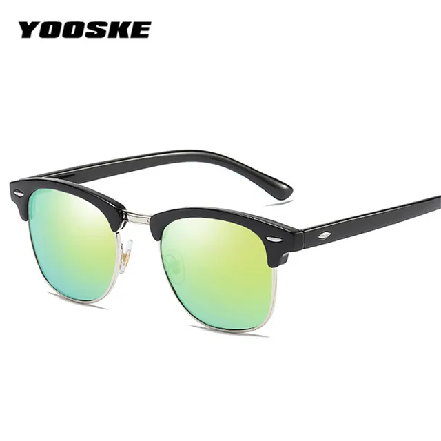 YOOSKE Classic Polarized Sunglasses Women Men Brand Designer Vintage Square Sun Glasses Driving Anti Glare Glasses Mirror UV400 6