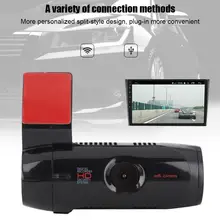 Видеорегистратор для вождения, удобный WiFi, Автомобильный регистратор, поддержка подключения мобильного телефона/TF карта, автомобильный аксессуар