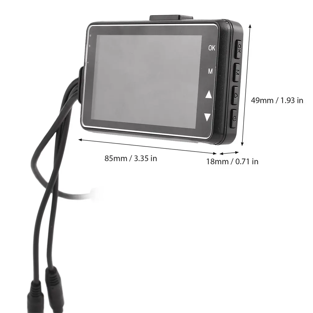 DV169 Full HD 1080P Автомобильный регистратор данных для путешествий с двумя объективами для вождения видеокамера с широким углом обзора 140 градусов для мотоцикла