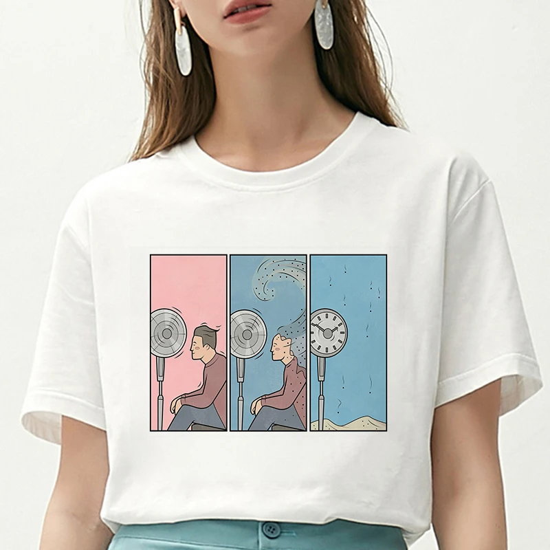 Женская футболка My Depression My Brain My antenance футболка с буквенным принтом новая Harajuku Spoof Повседневная Свободная модная футболка Femme Топы - Цвет: 2997