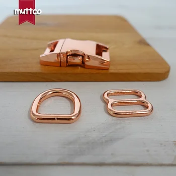 

10sets/lot(metal buckle+adjust buckle+D ring) DIY Dog Collar rose gold Accessories 15mm diy metal buckle zinc alloy buckle