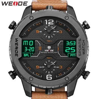 

WEIDE Relojes Para Hombre Fashion Men Watches Brand Luxury Watch Men Leather Strap Wristwatch For Men Quartz Sport Male Clock
