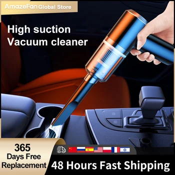 9000pa Car Vacuum Cleaner Mini Gun style Cleaner Cordless 120W Handheld Portable Vacuum Cleaner For Auto Interior Home appliance