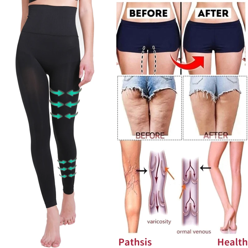 TRAINER SECRET Women Premium Thick High Waist Tummy Compression Slimming Seamless Leggings