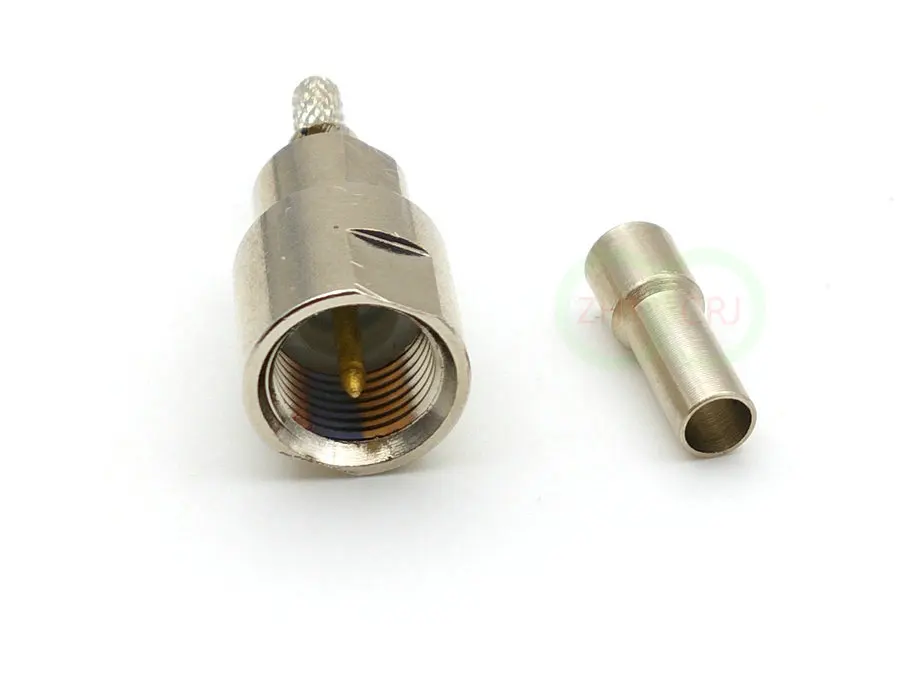 Обжимной штекер FME для кабеля RG316 RG174 RG179 LMR100 прямой адаптер|plug male|plug mplug cable |
