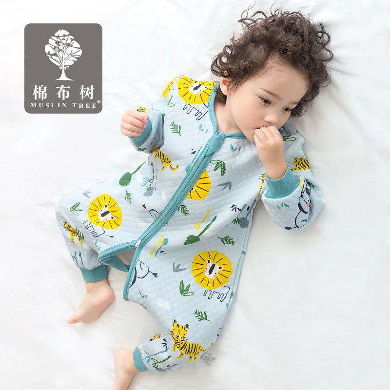 2020muslintree New Style Newborn Infant Sleeping Bag Autumn and Winter