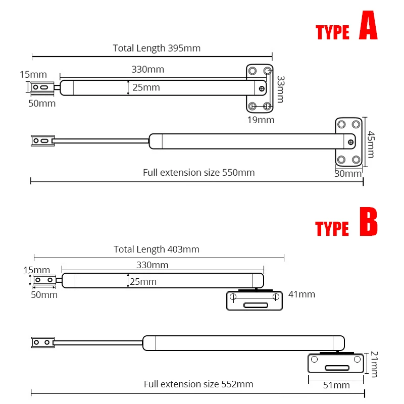 Door Closer KAK Automatic Door Closer 60kg Aluminum Alloy Soft Closing Adjustable Gas Spring 110 Degree Positioning Stop Door Hardware