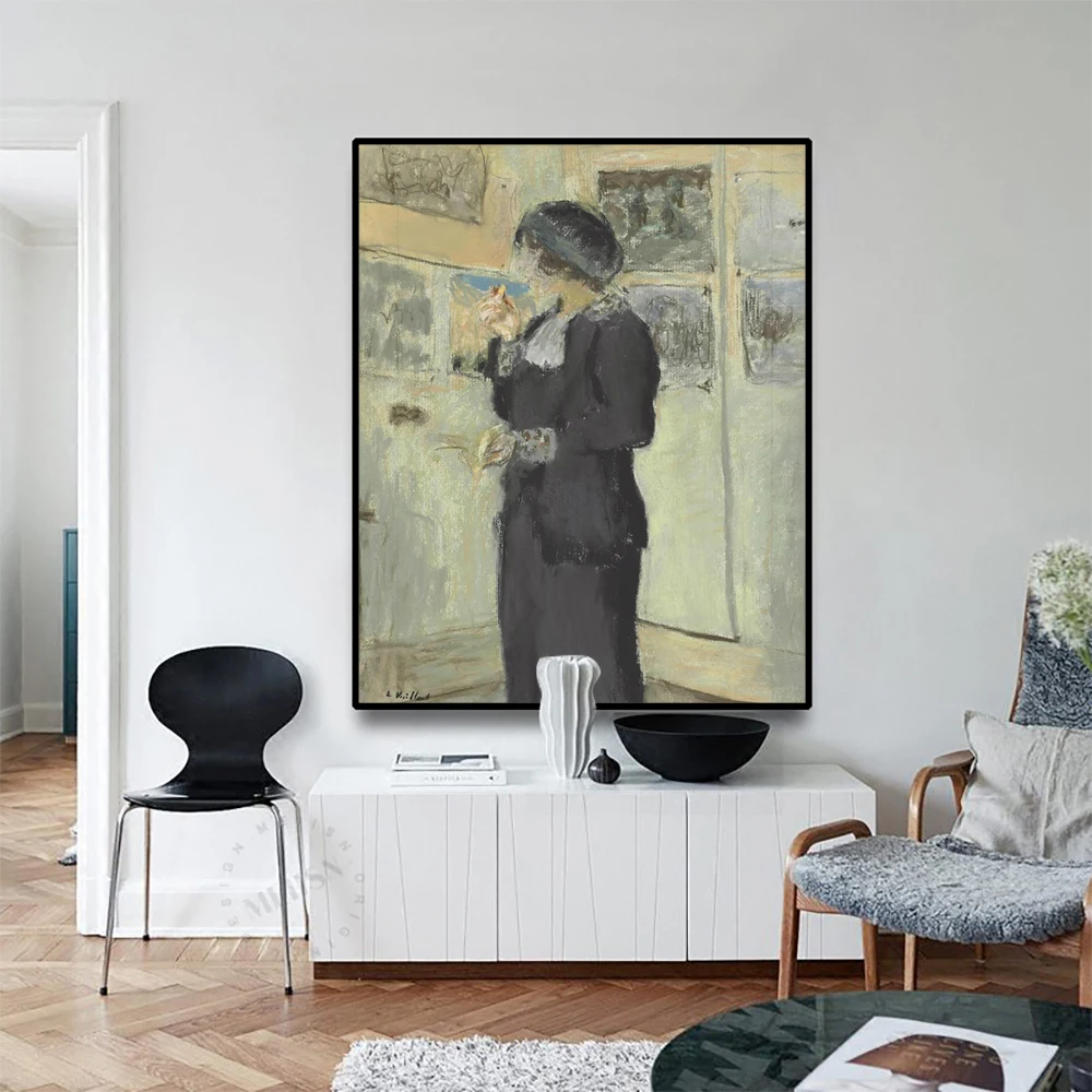 

Cassisy Canvas Art Oil PaintingLucie Belin with biscuitEdouard Vuillard Art Poster Picture Wall Decor Modern Home Decoration