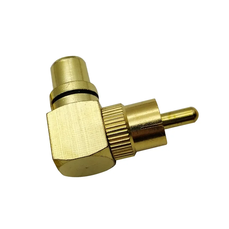 RCA Adaptor Male to Female Connector Joint 90 Degrees Right Angle NIN668 | Обустройство дома