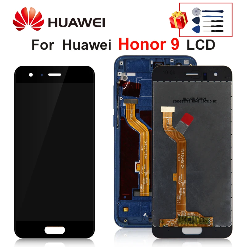 5 15 &quotдля Huawei Honor 9 STF L09 AL10 AL00 ЖК дисплей с дигитайзером для замены дисплея 9|Экраны