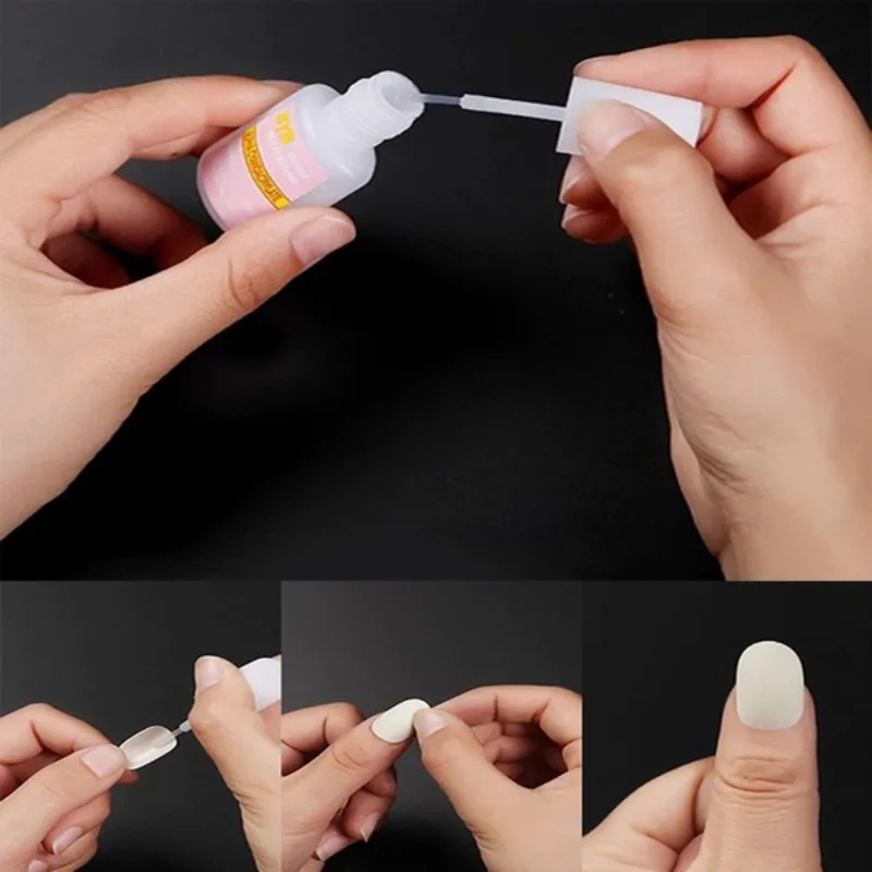 10ml Nail Sticker Special Glue With Brush Head For Fake Nails Quick-Drying High Viscosity Multi-Function Nail Art new