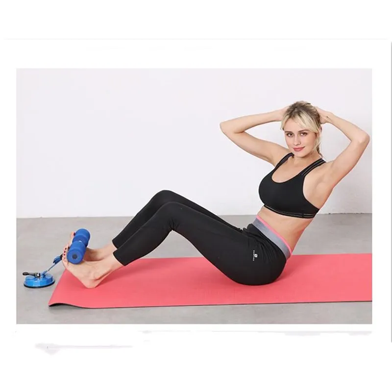 Portable Home Fitness Sit-ups Assistant Equipment With Suction Cup Abdomine Muscle Curl Training Adjustable Body Building Machin