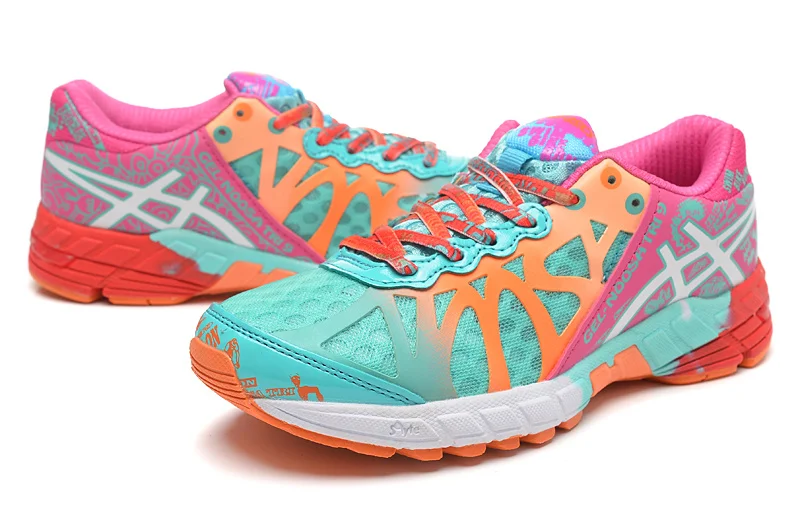 Asics Gel-Noosa TRI9 женская обувь дышащая устойчивая обувь для бега уличная теннисная обувь Hongniu