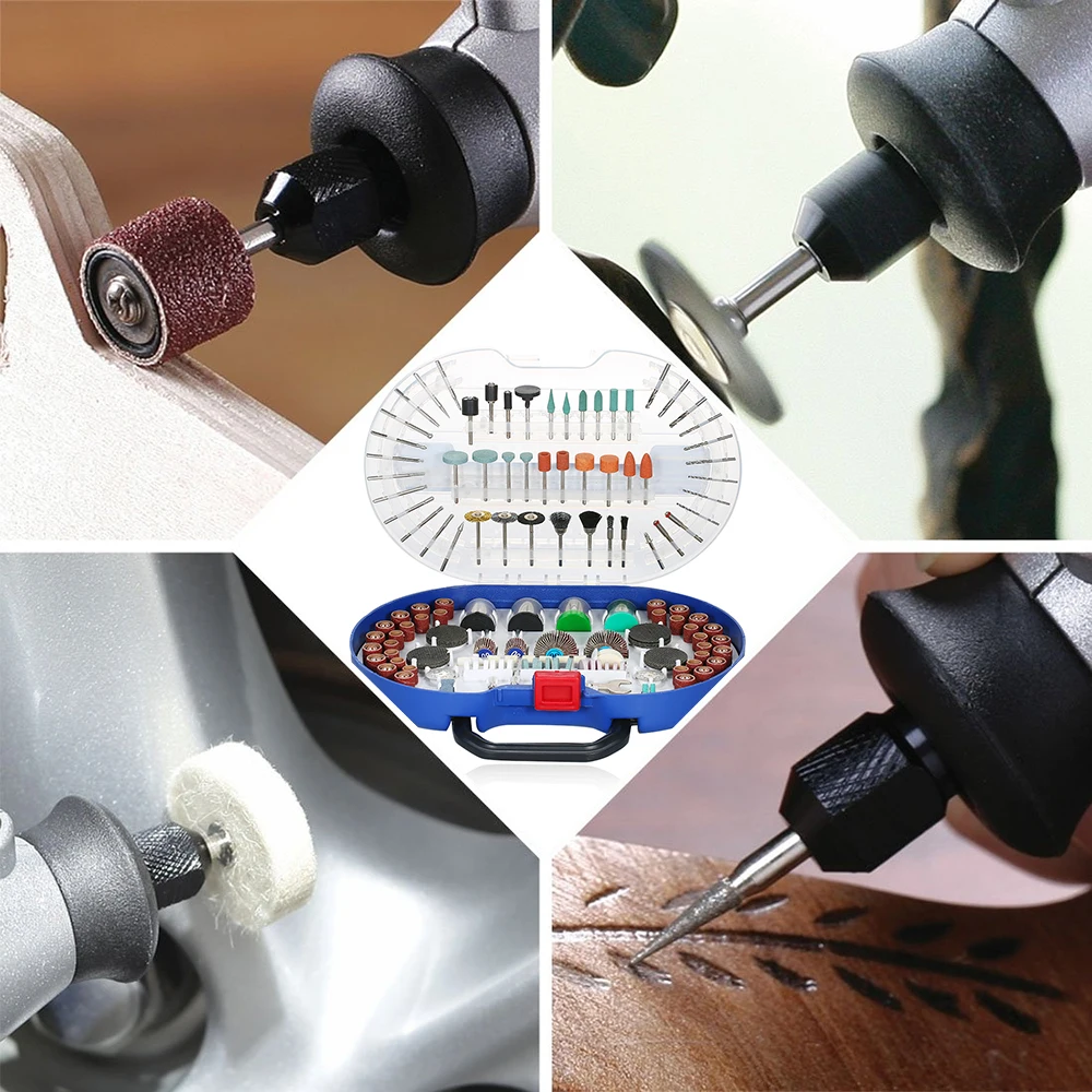 

Hot New 276-piece Rotary Tool Accessories Kit 1/8-inch Diameter Shanks Universal Fitment for Easy Cutting Grinding Sanding Sharp