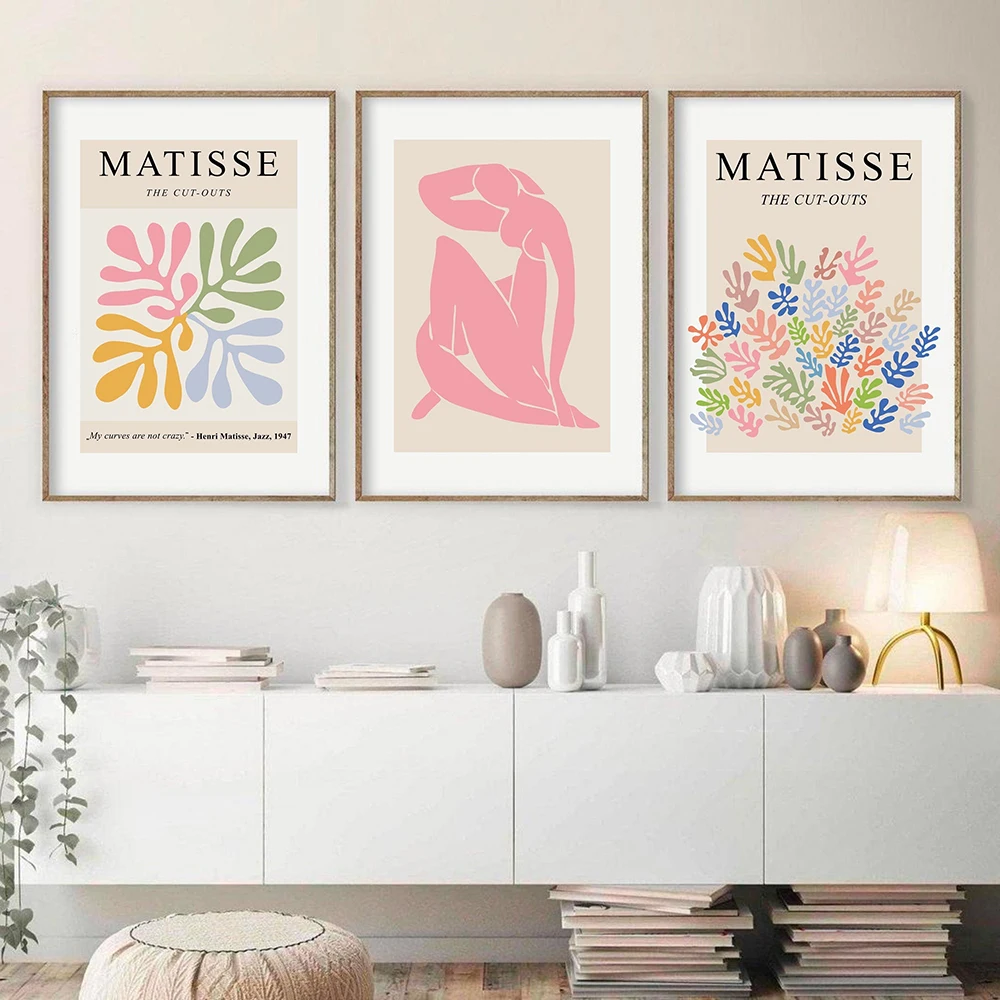 

Exhibition Henri Matisse Retro Posters and Prints Abstract Wall Art Vintage Canvas Painting Pictures for Living Room Home Decor