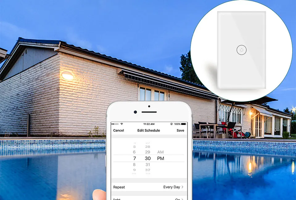 WiFi Smart Light Switch Touch Control Tuya App EU US 1 2 3 gang Glass Panel Wall Switch Work With Alexa Google Assistant IFTTT