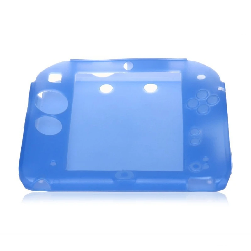 AAAE топ-защитный силиконовый кожаный чехол для 2DS Blue