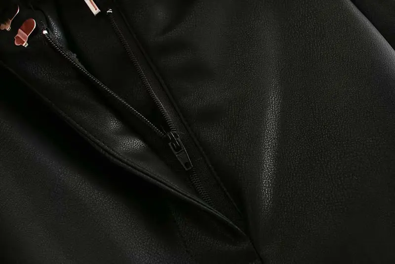 Black High Waist Shorts Women Clothing Imitation Leather Casual Shorts With Belt Fashion Short Pants Streetwear