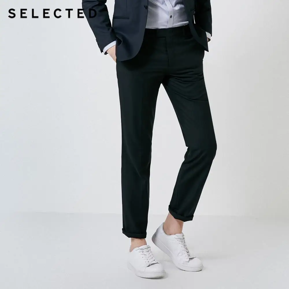 Новые Мужские Простые однотонные деловые брюки классические T | 41836A509|Костюмные