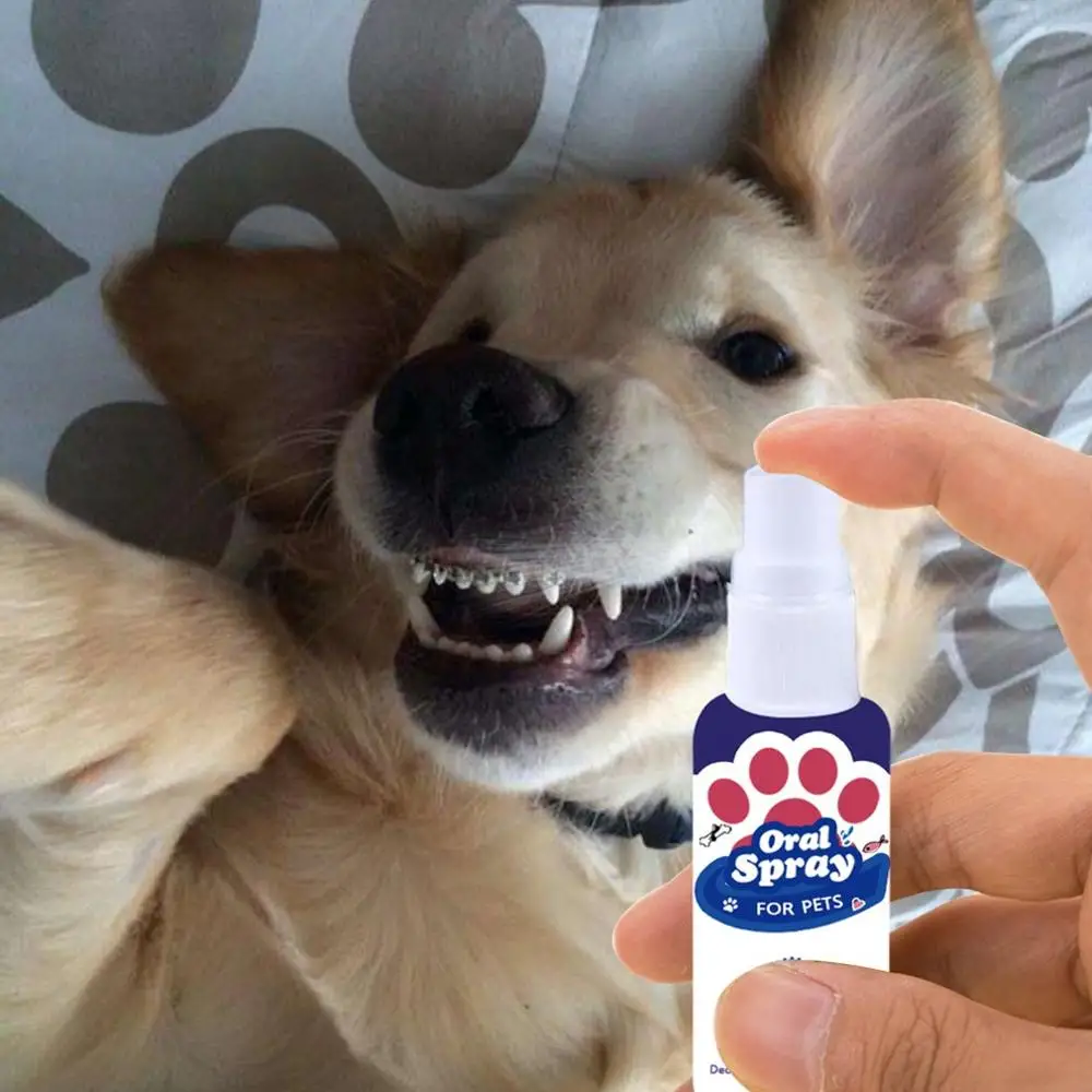 

60ml Pet Breath Freshener Antibacterial Oral Spray Treatment Fresh Breath Dog Cat Healthy Dental Care Fresh шампунь для собак