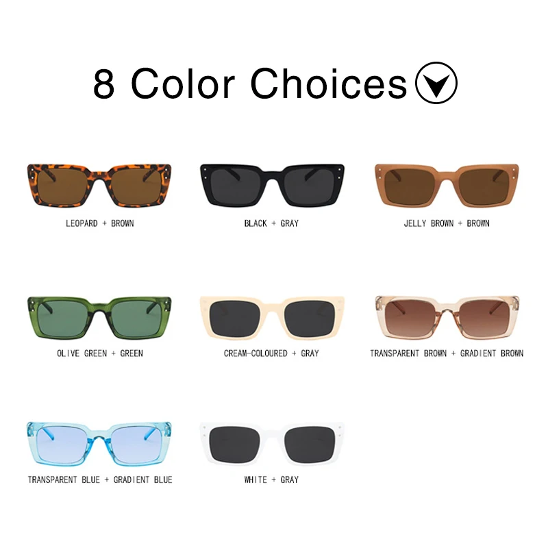 ray ban sunglasses women COOYOUNG Fashion Rectangle Women Sunglasses Trendy Shades For Ladies Square Sun Glasses Female UV400 2021 New Style Women's Glasses